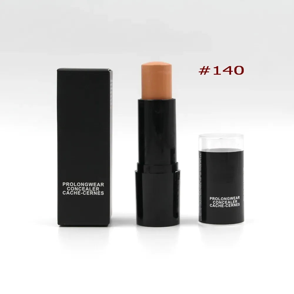Four different shades of concealer stick displayed in packaging