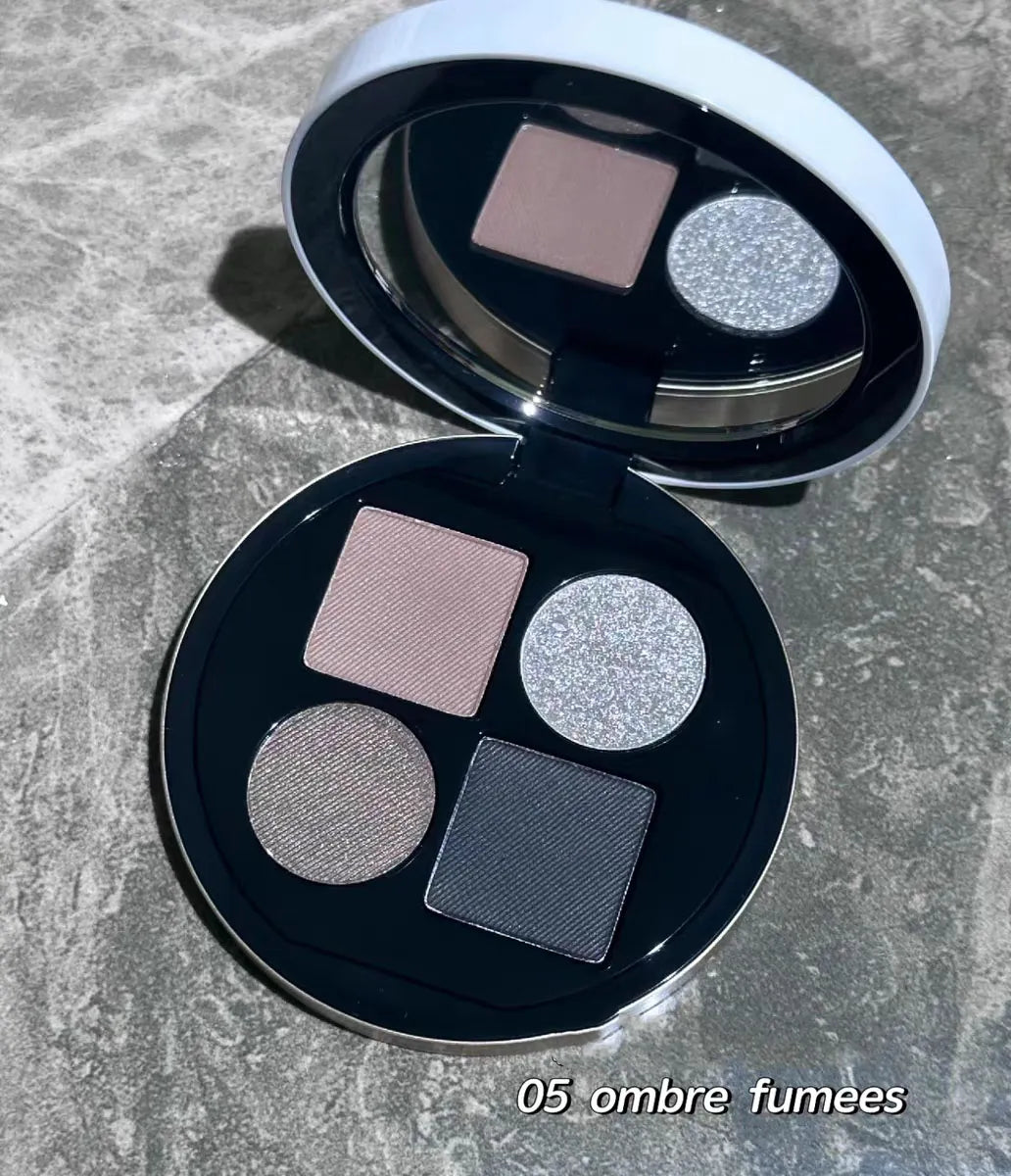 Open eyeshadow palette showing four gradient shades