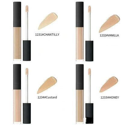 Creamy liquid concealer in a small tube with doe-foot applicator