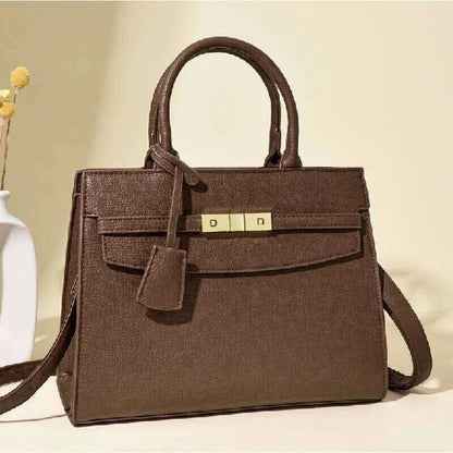 Side angle showing bag dimensions and strap attachment