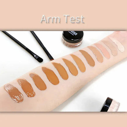 Swatch display showing multiple available shade options