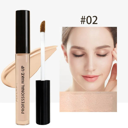 Liquid concealer bottle with matte finish displayed on a neutral background