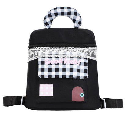 Open view showing large internal capacity of the makeup bag