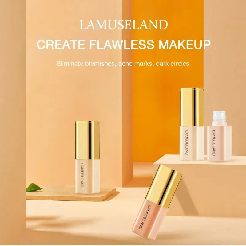 Concealer applied under eye area demonstrating coverage effect