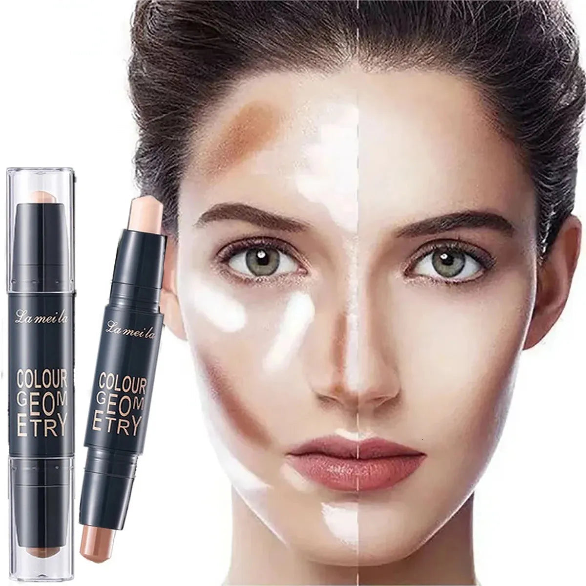 Multi-purpose face cream in a container with applicator