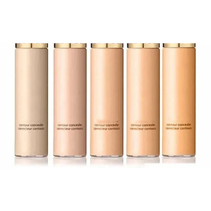 Concealer product displayed with applicator on neutral background
