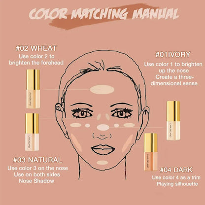 Close-up view of concealer being applied to hand to demonstrate texture and blendability