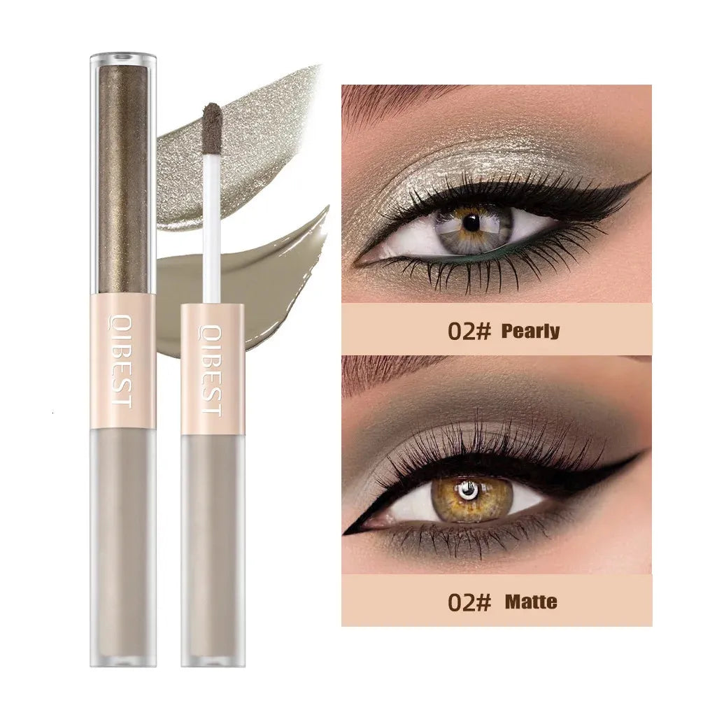 Close-up of eye shadow stick demonstrating smooth application on skin