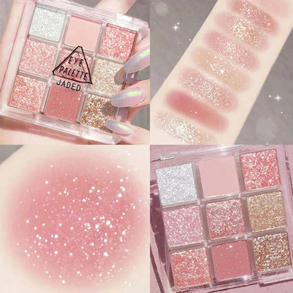Swatch demonstration of eyeshadow colors on skin tone