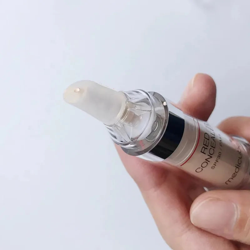 Two shade options of liquid corrector displayed side by side