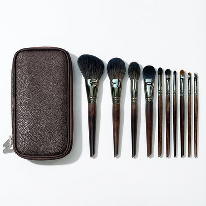 Collection Aube Nacre 10 pinceaux poils de chèvre