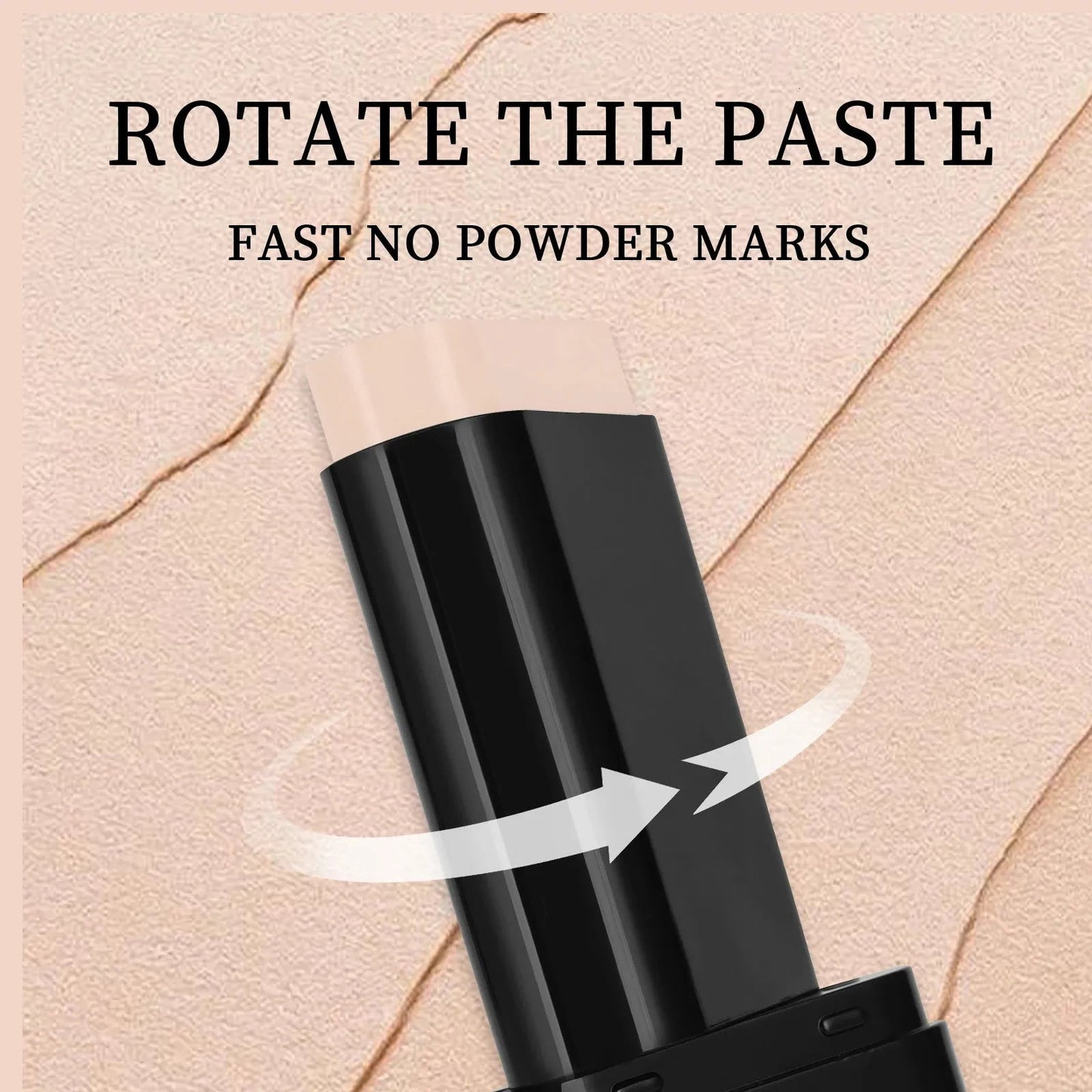 Makeup stick with matte finish shown in closed position