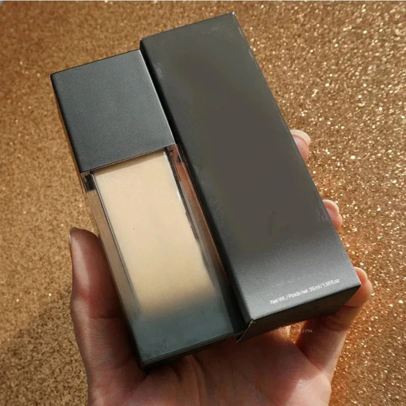 Close-up of foundation being blended for smooth application