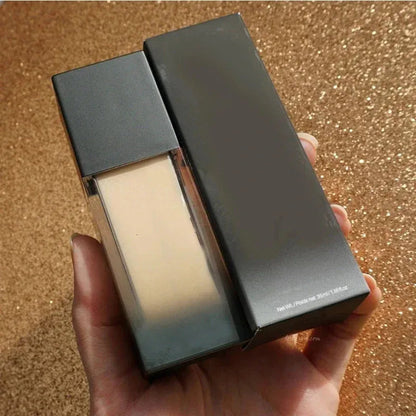 Close-up of foundation being blended for smooth application