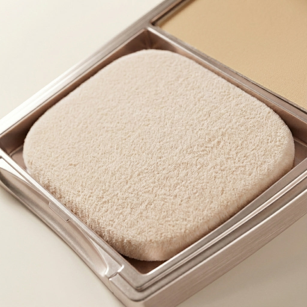 Finition lisse et naturelle de la poudre sur la peau