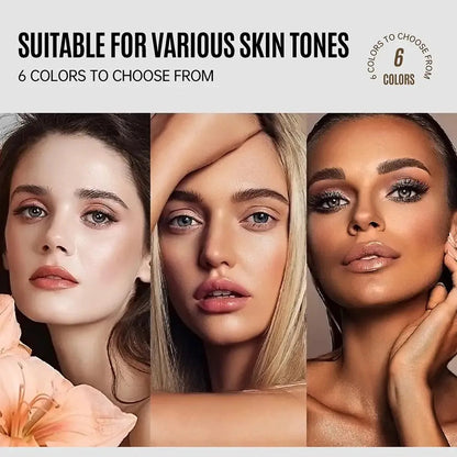 Close-up of concealer applicator and product texture