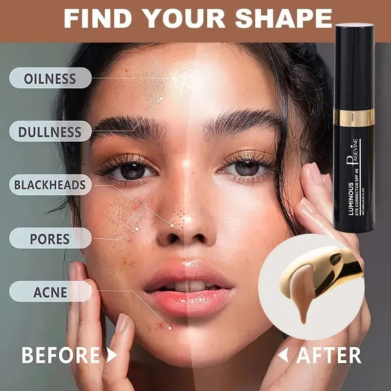 Concealer stick product shown in closed position with cap