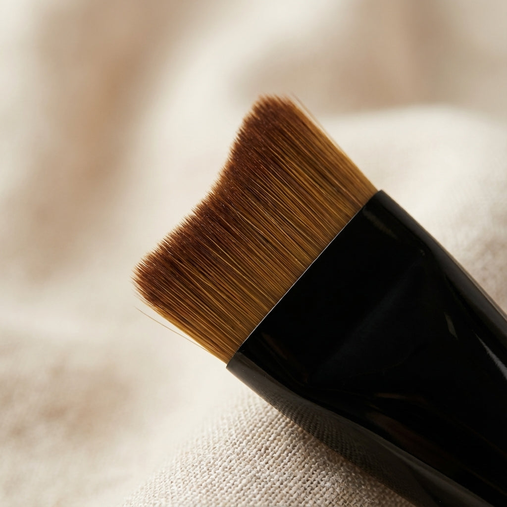 Pinceau de maquillage en forme de croissant