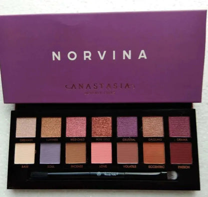 Swatch demonstration of eyeshadow shades on skin showing color payoff