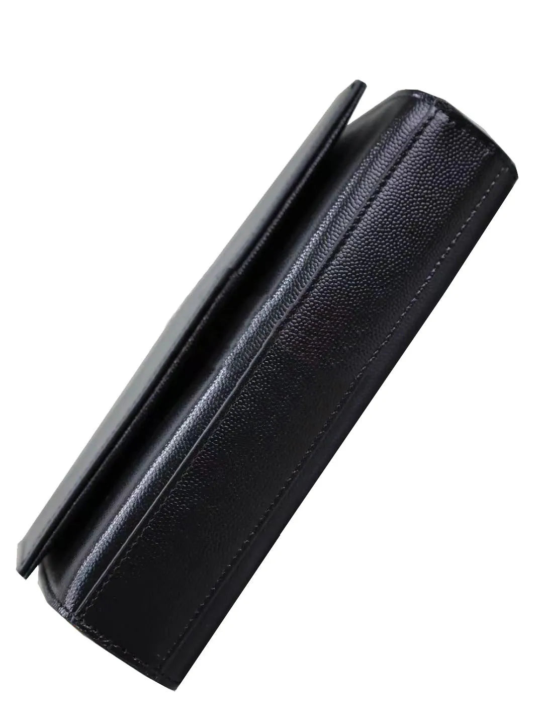 Side view showing compact dimensions and adjustable strap