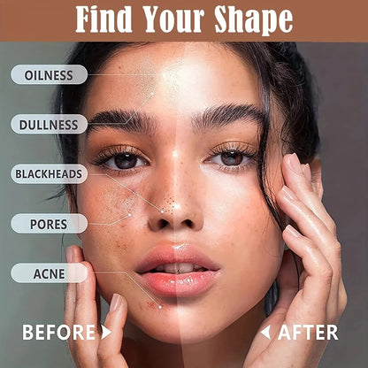 Open makeup palette showing 12 different shades arranged in rows