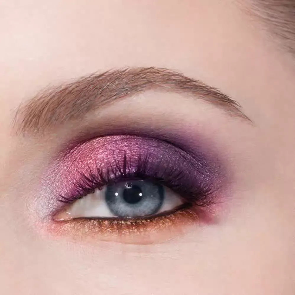 Close-up view of the palette showing multiple shades with subtle luminosity