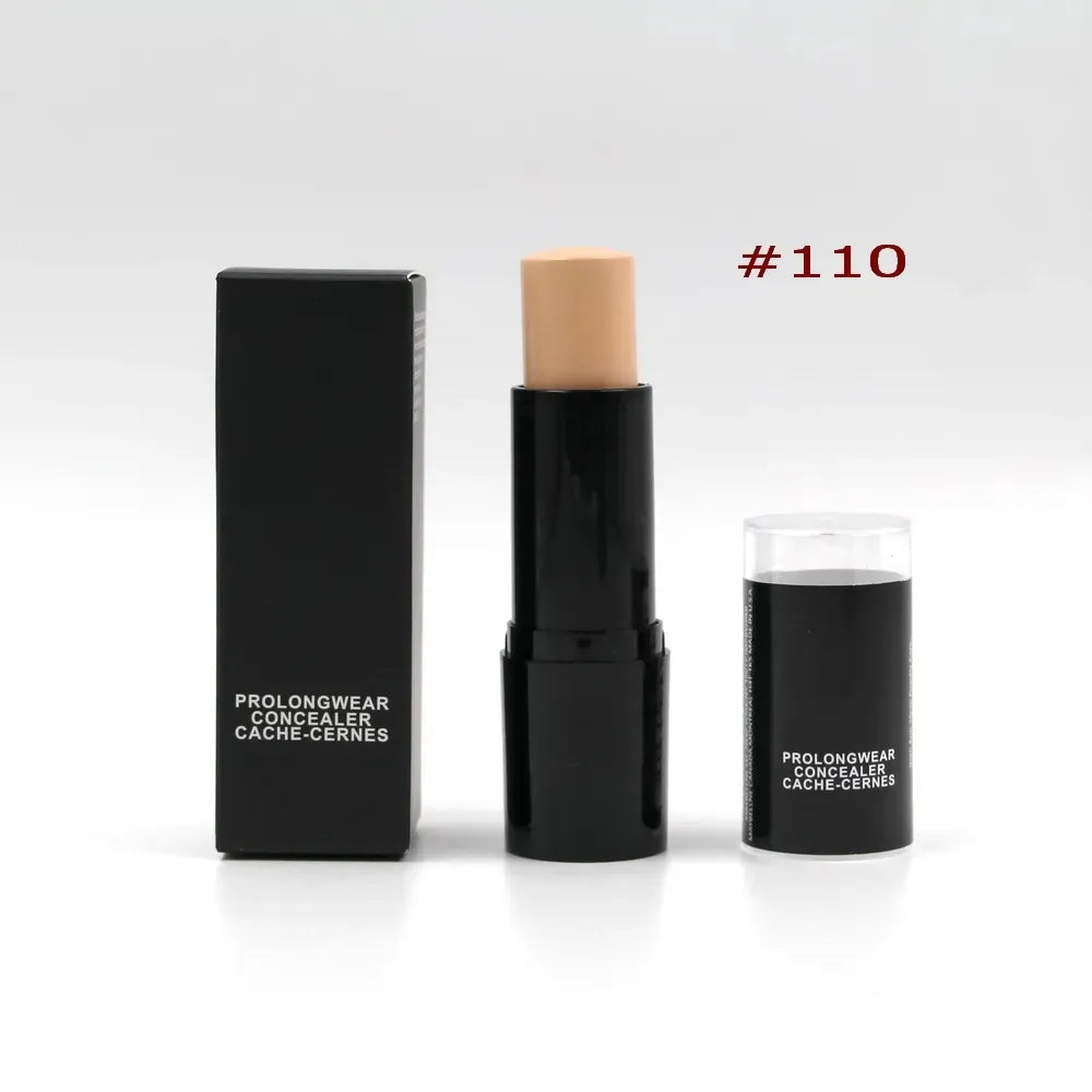 Four different shades of concealer stick displayed in packaging