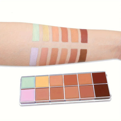 Swatches of the concealer foundation showing different shade options