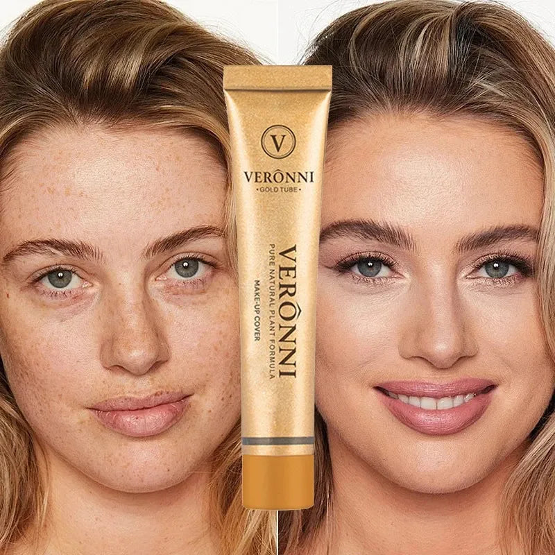 Cream concealer product in a compact container with matte finish