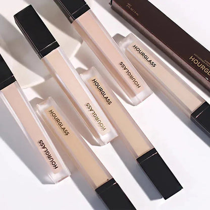 Swatches of concealer shades arranged in a row