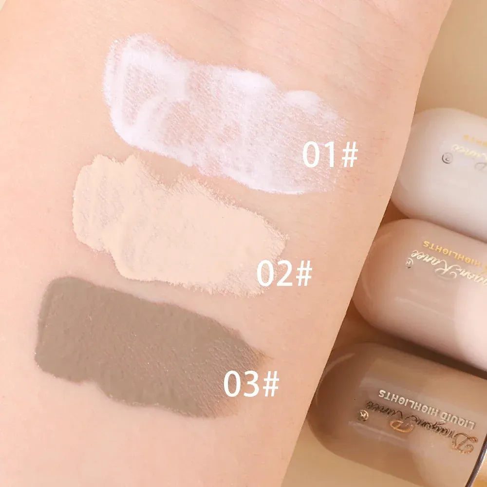 Close-up view of the matte liquid bronzer stick with creamy texture visible
