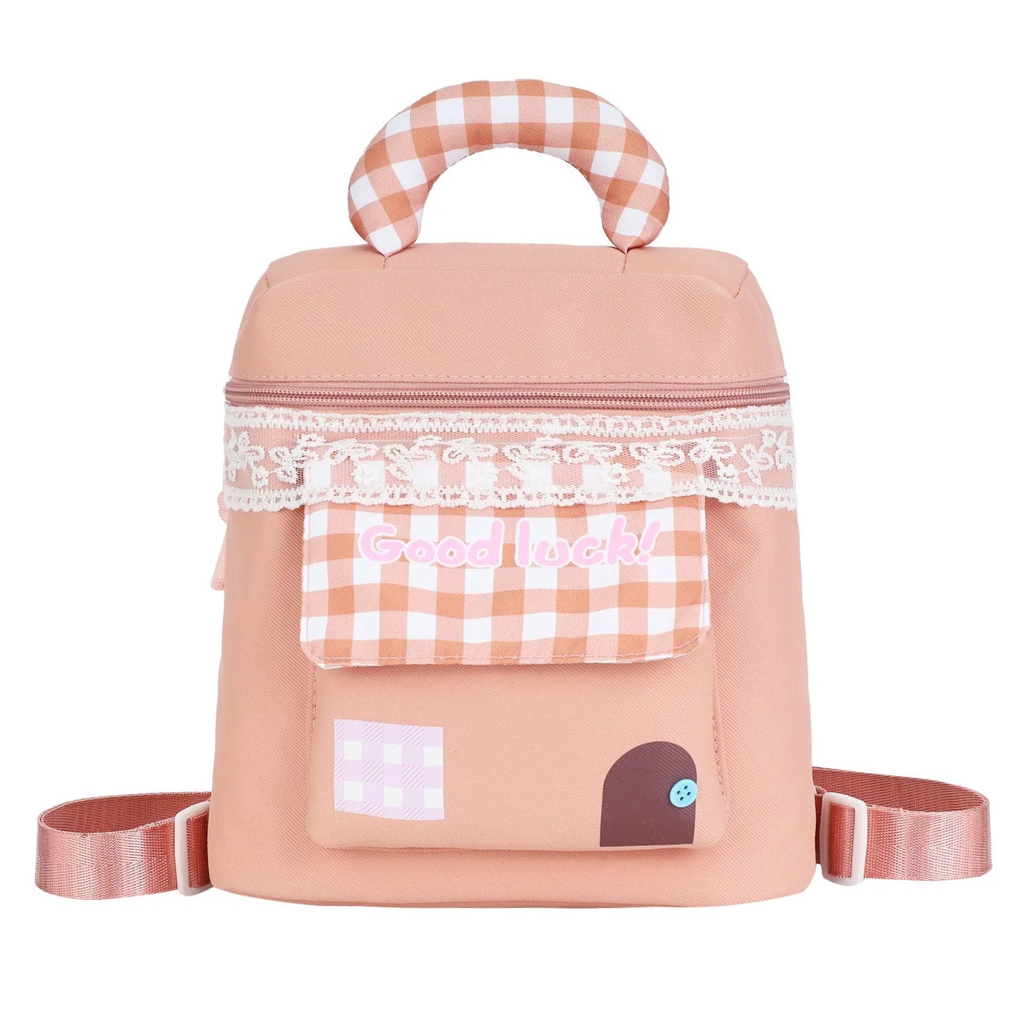 Open view showing large internal capacity of the makeup bag