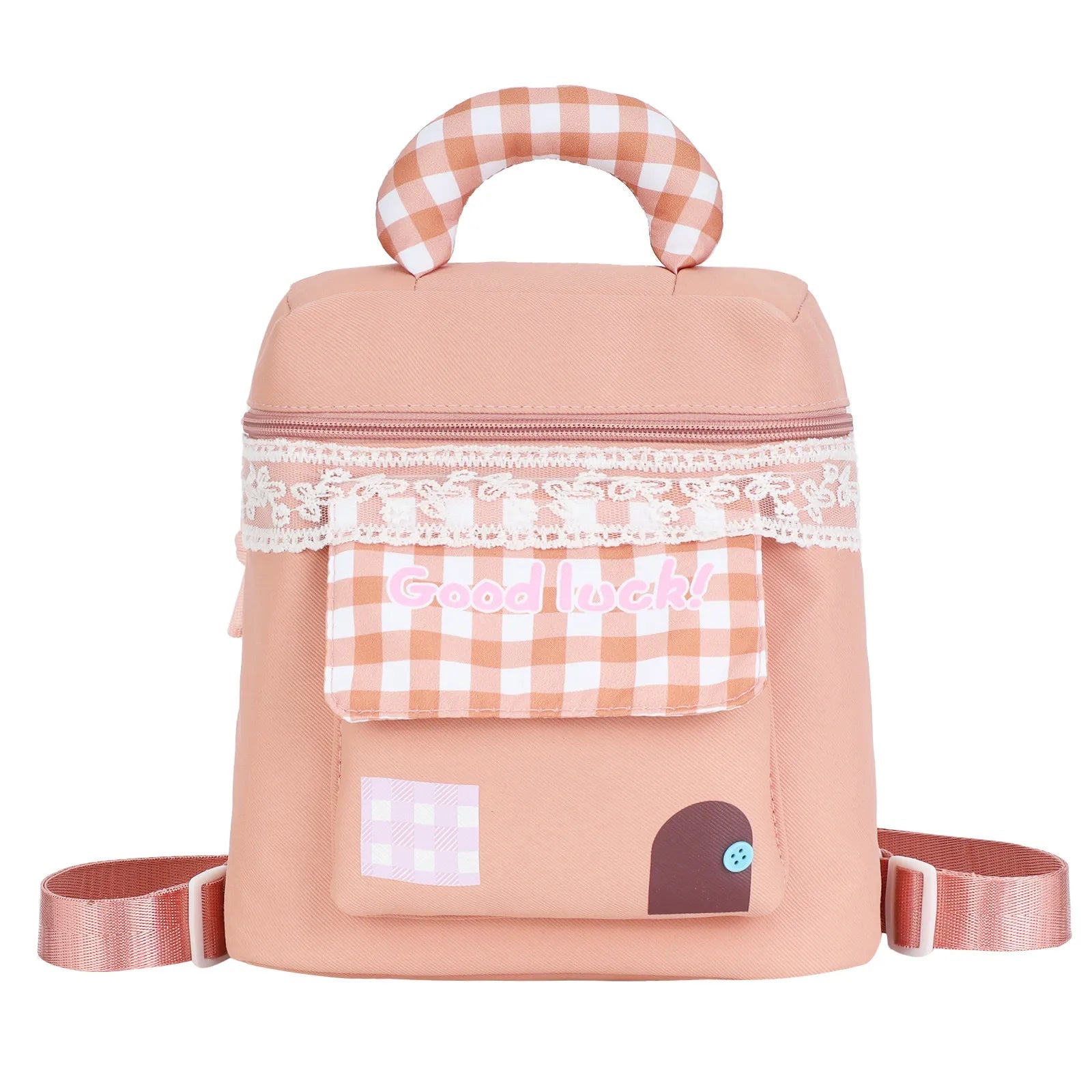Open view showing large internal capacity of the makeup bag