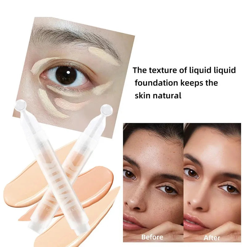 Liquid concealer product in packaging with applicator