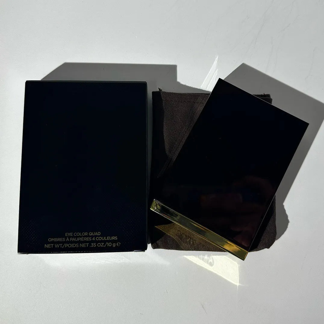 Close-up view of pearly and matte eyeshadow textures