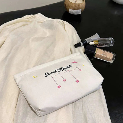 Toiletry bag showing organized compartments for storage