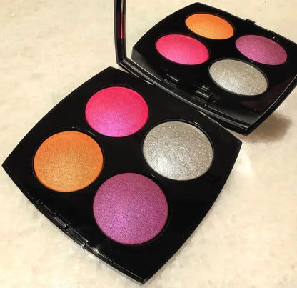 Enchanted Night eyeshadow and blush palette open showing color selection