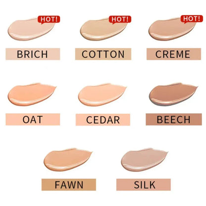 Close-up view of concealer stick showing smooth texture and applicator tip