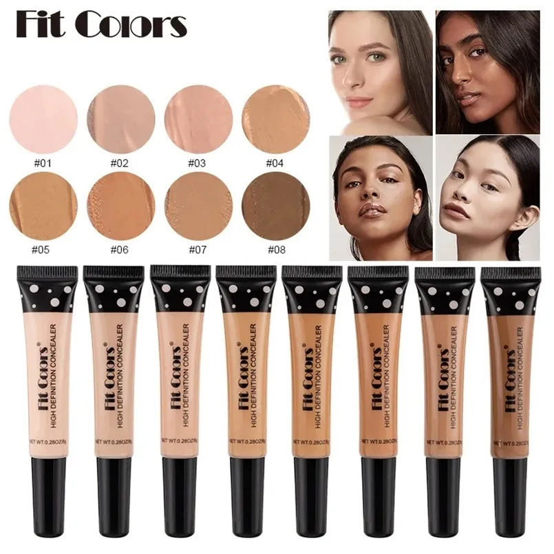 Open palette showing multiple cream shades in neutral and bold colors