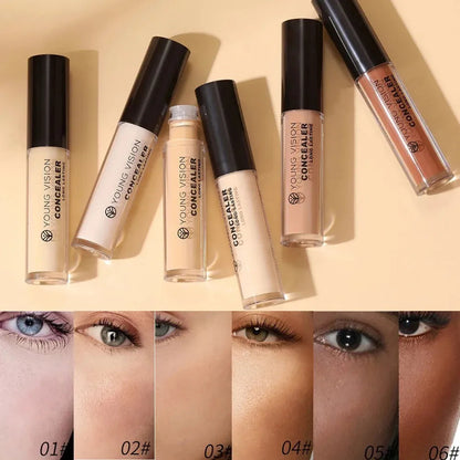 Swatch of concealer showing matte texture on skin