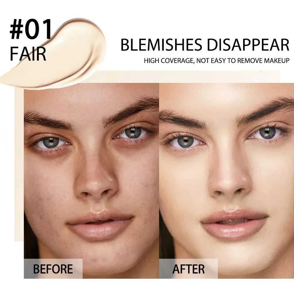 Close-up view of concealer texture and consistency demonstration