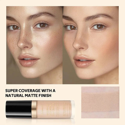 Swatch demonstration showing coverage on skin tone