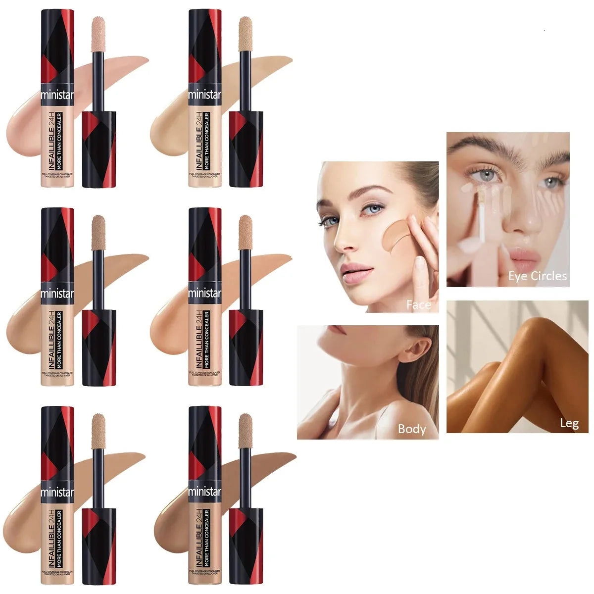 Waterproof concealer product shown in packaging