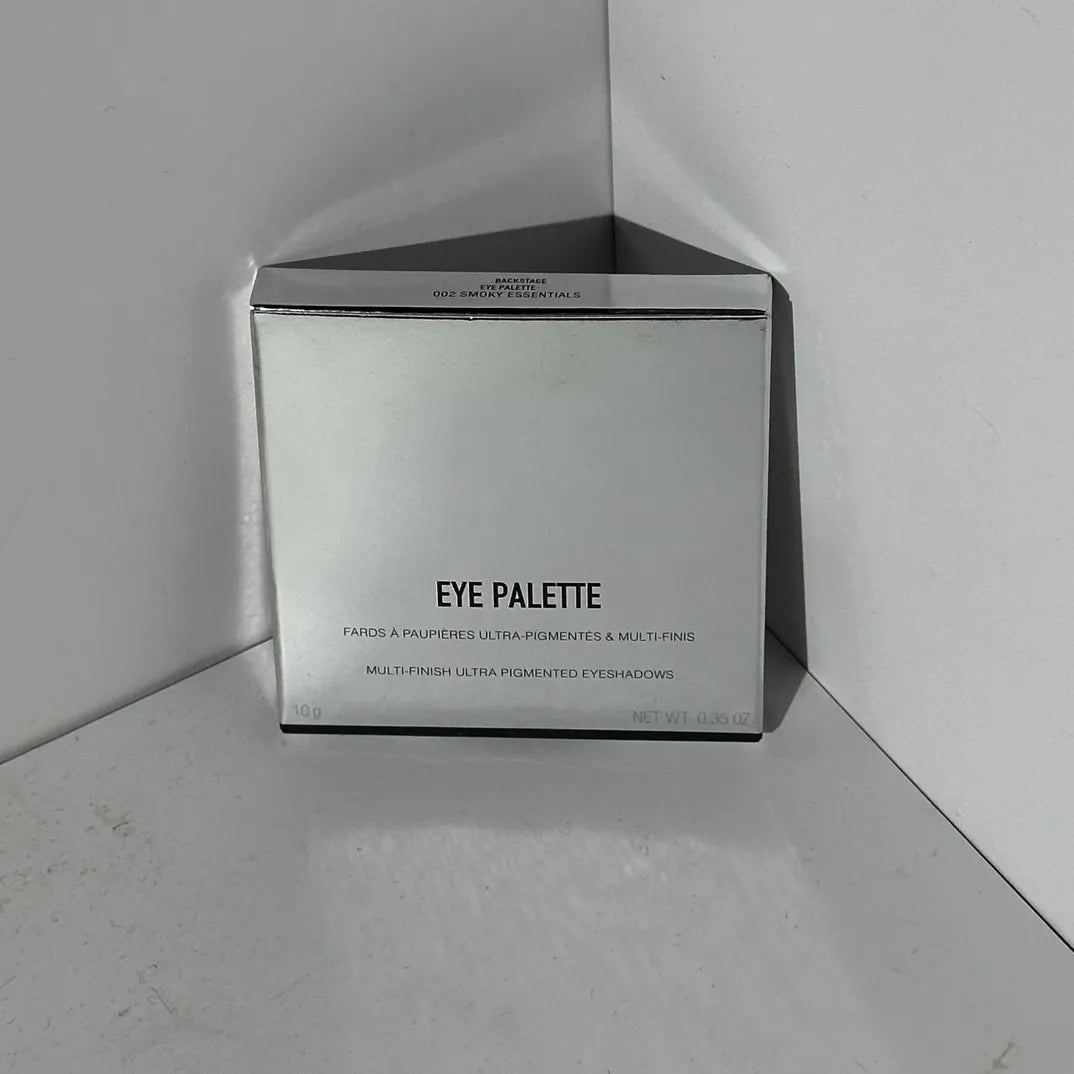 Close-up view of eyeshadow palette with visible texture and pigmentation