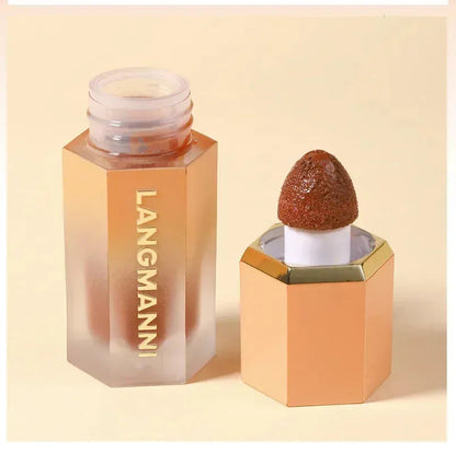 Cream contour makeup stick in neutral packaging