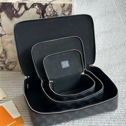 Interior view showing watch cushions and jewelry organizers