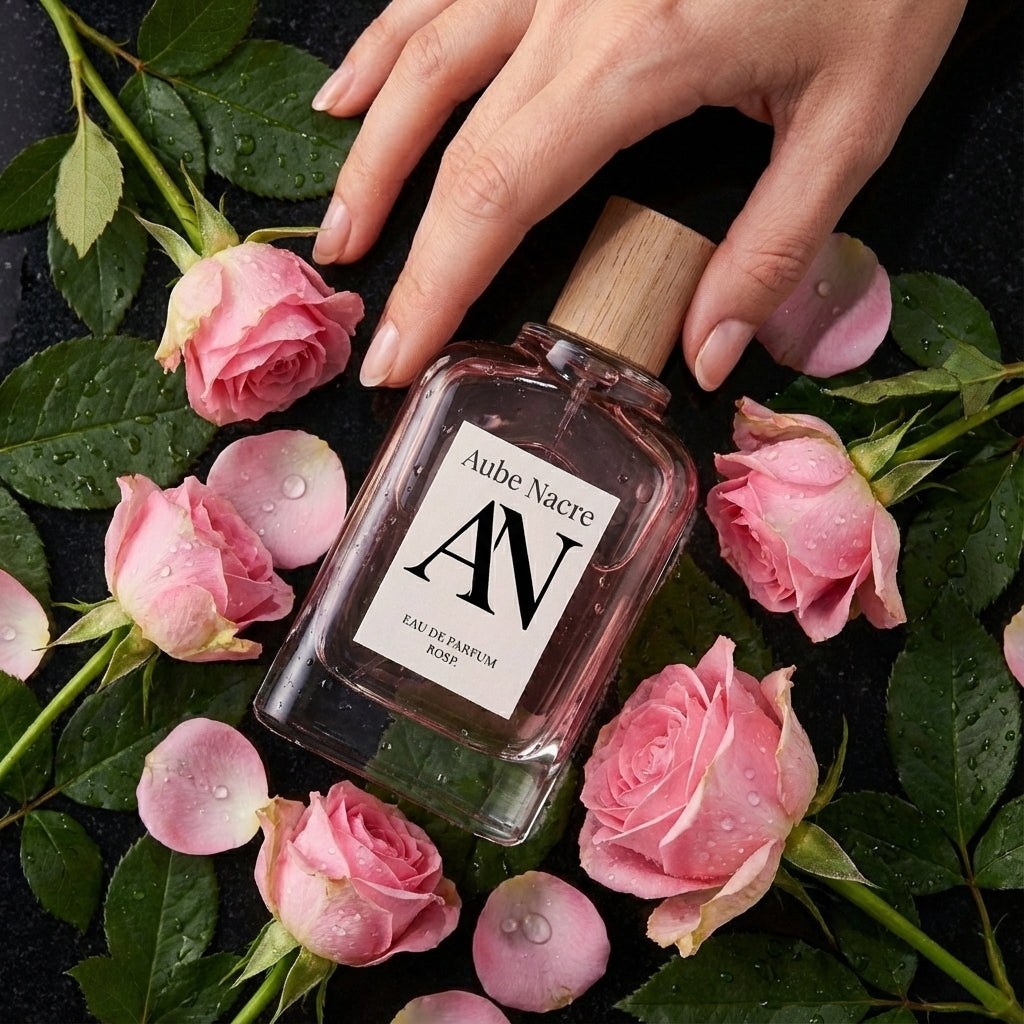 Parfum floral doux à la rose