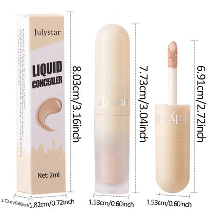Swatches of concealer shades arranged in a row on skin