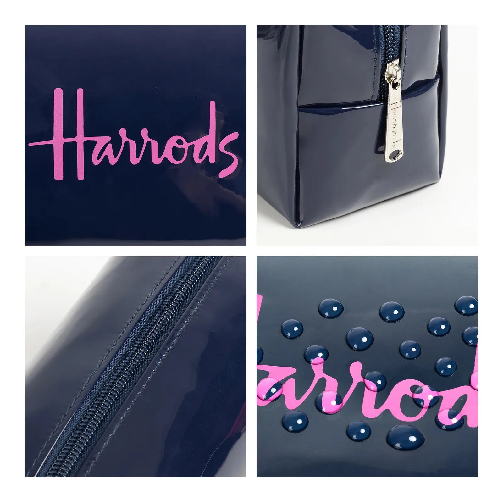 Compact travel cosmetic case in a neutral color option