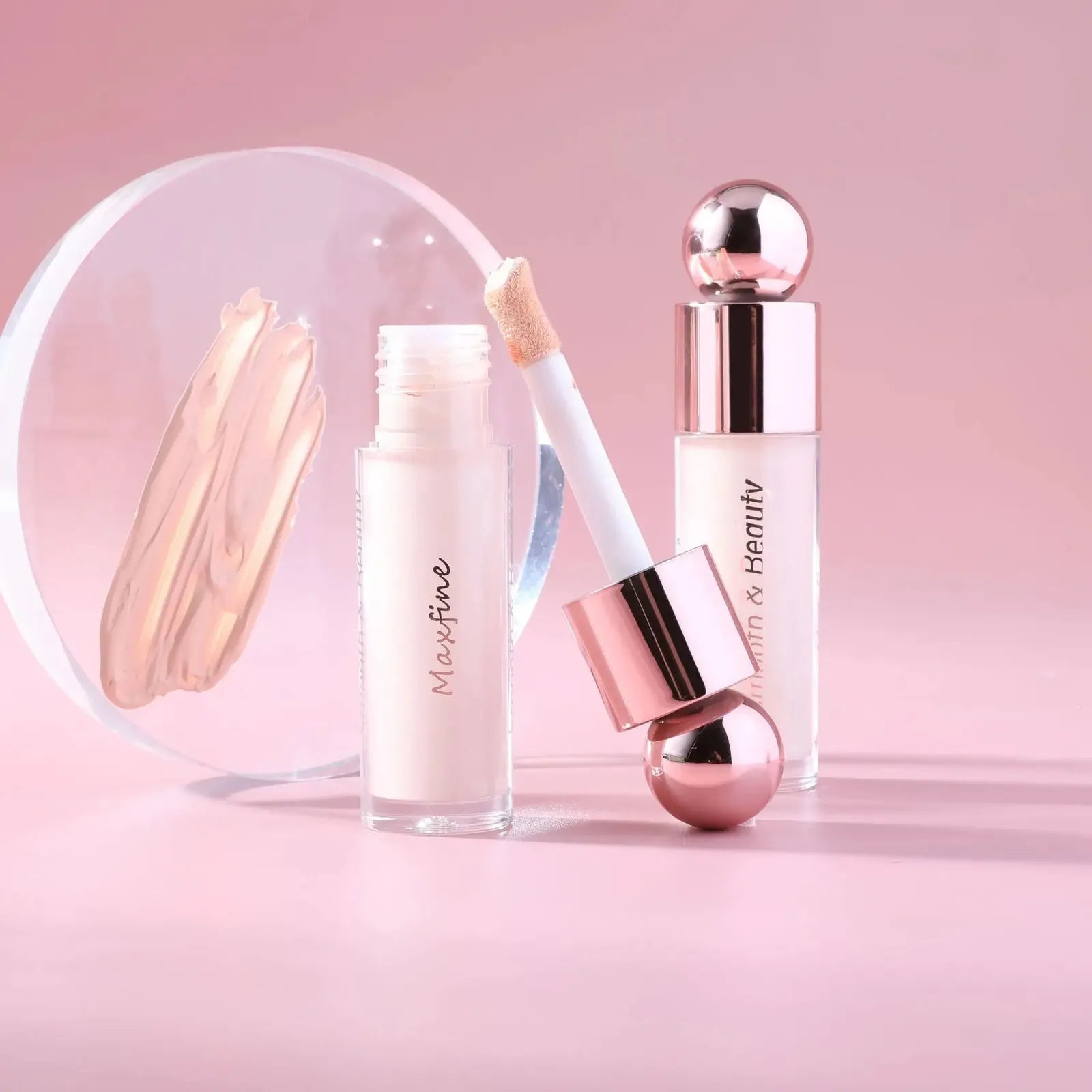Facial concealer product in packaging multiple shade options visible